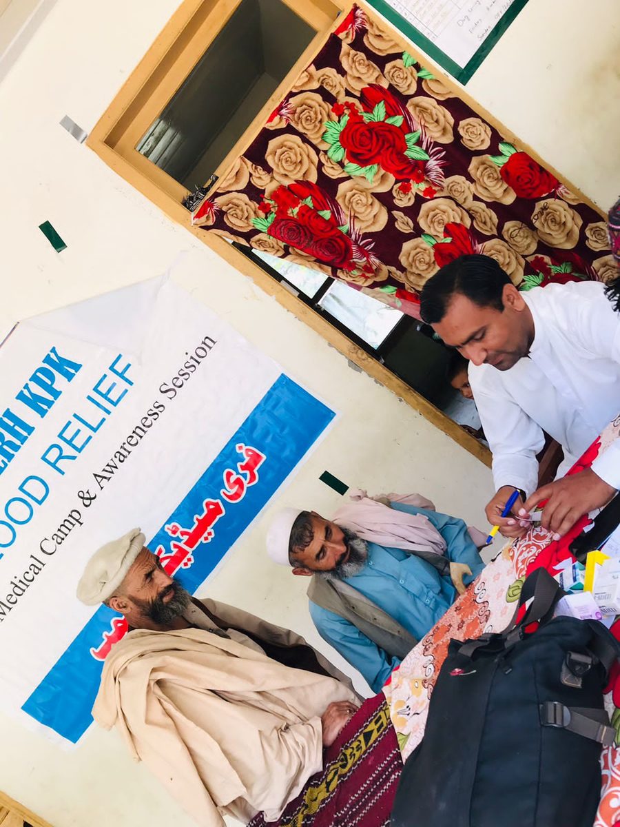 Flood relief work carried out by Sehat Sitara volunteers