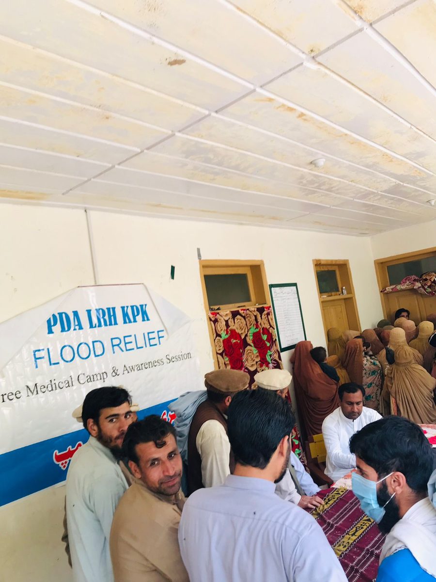 A village camp set up where there is no clinic within reach