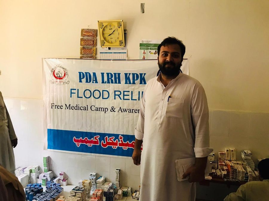 Volunteers preparing for door to door household visits