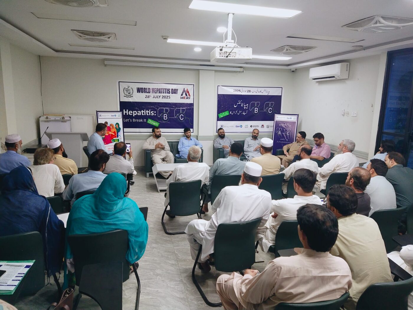 A community awareness session run by Sehat Sitara volunteers