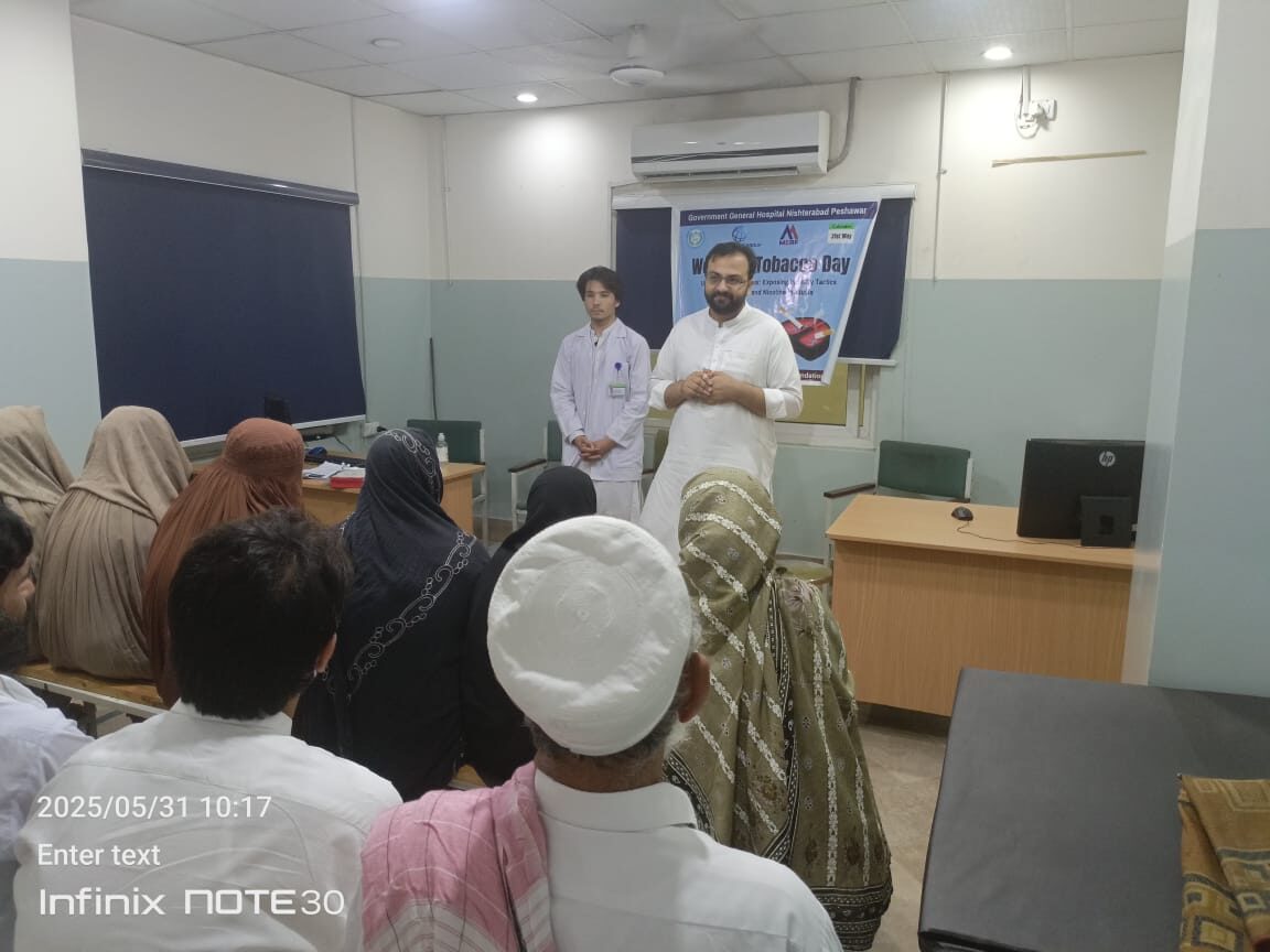 A public awareness session led by a volunteer speaker